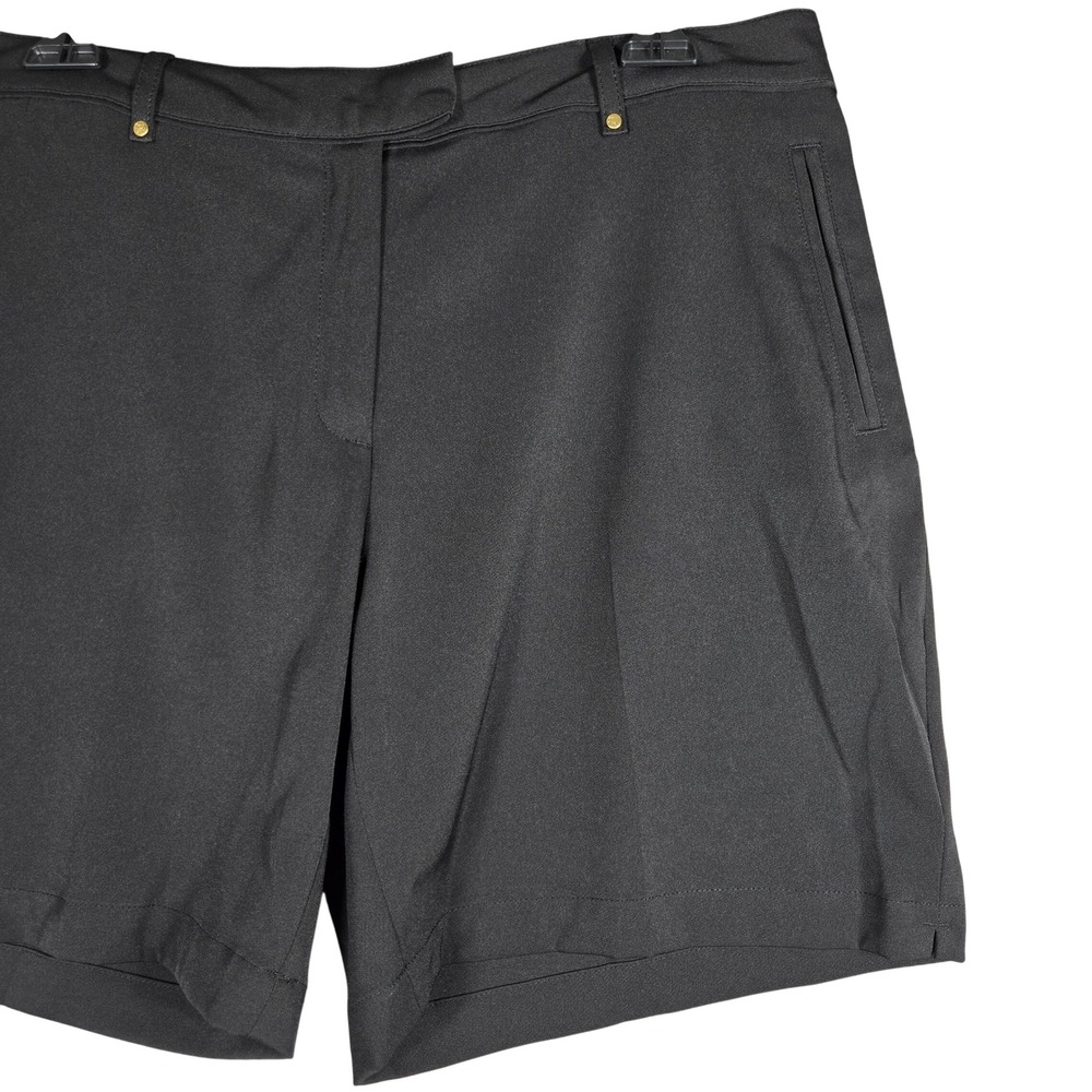 Lady Hagen Golf Shorts Womens 10 Black Performance Activewear Pockets Sporty 7" - Picture 3 of 9